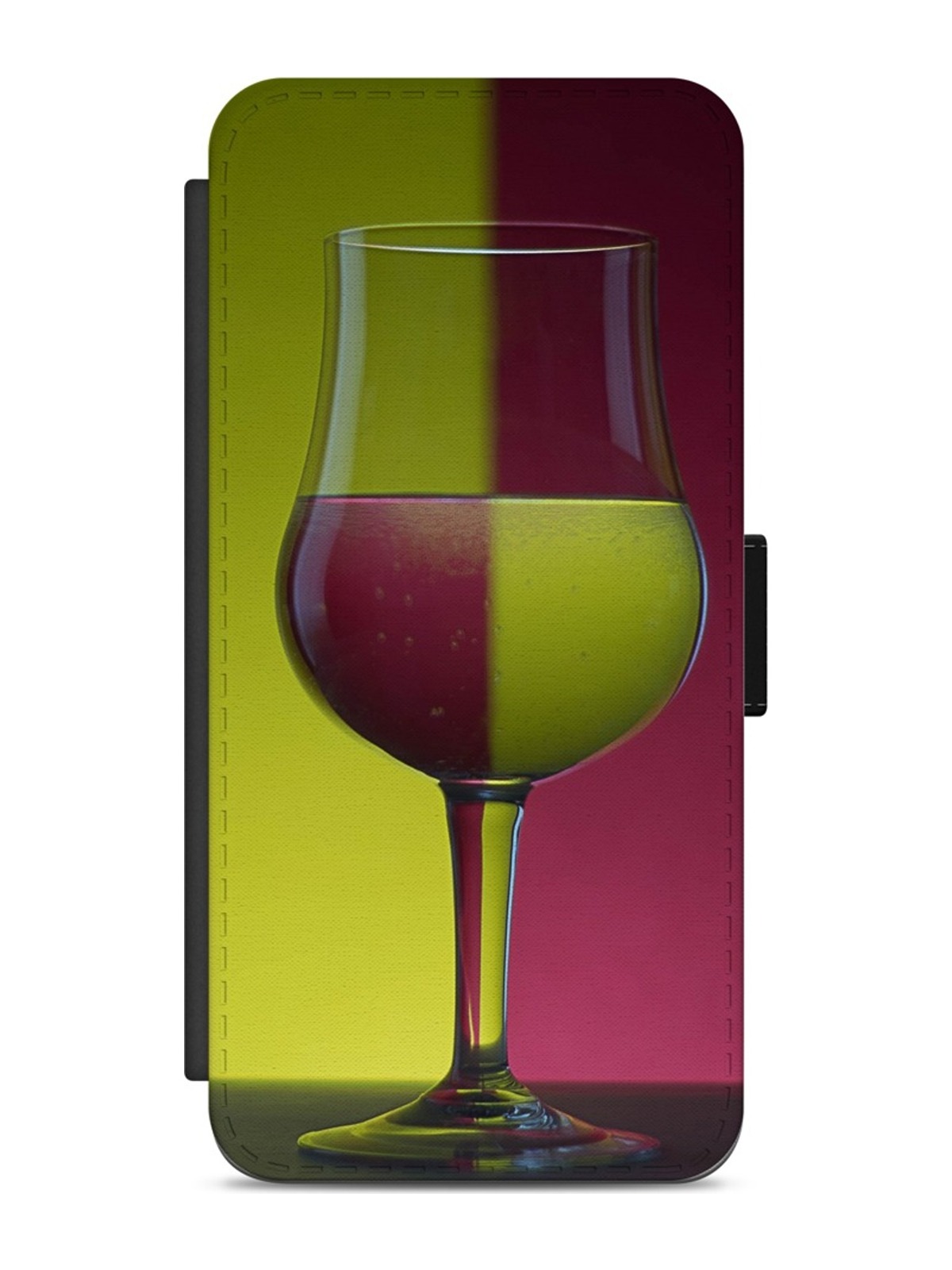 Modern Wine Glass Colour Blocks