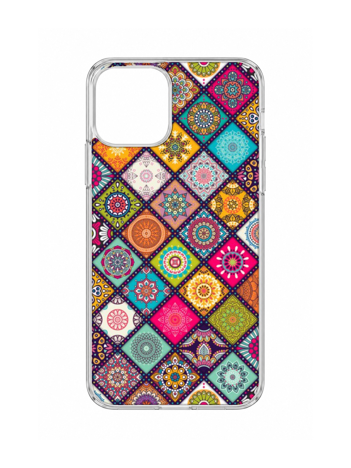 Colorful Boho Mandala Mosaic Pattern