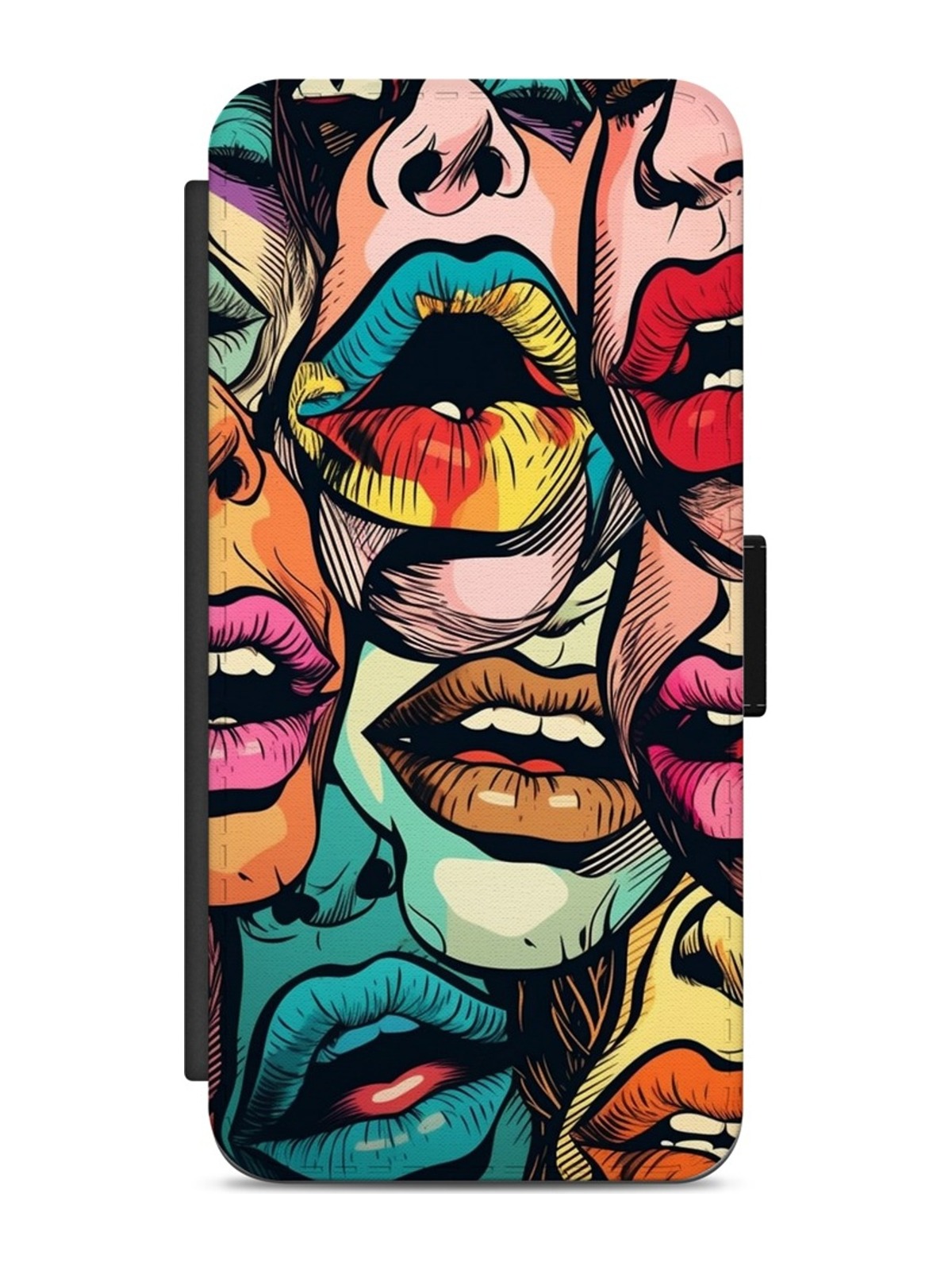 Pop Art Faces and Lips