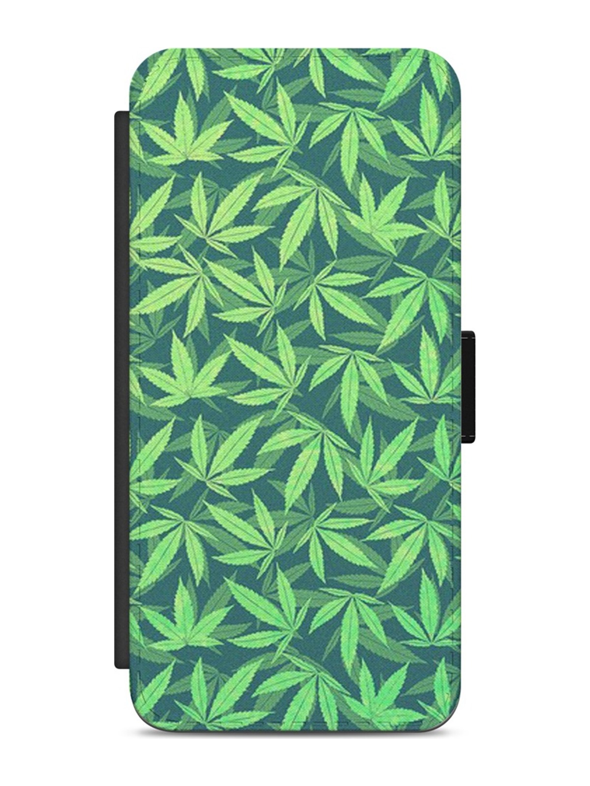 Green Cannabis Leaf Pattern