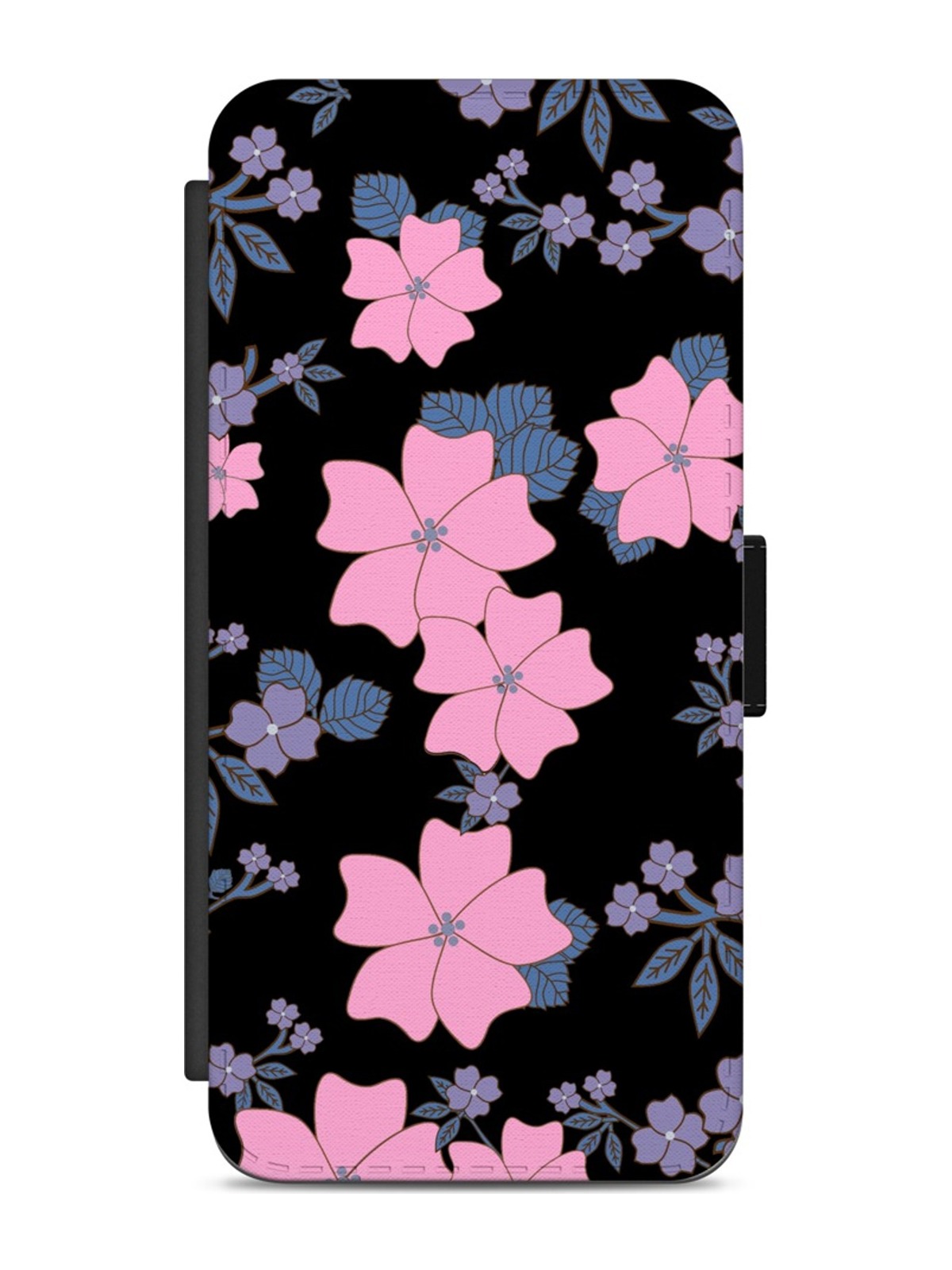 Pastel Flowers on Black