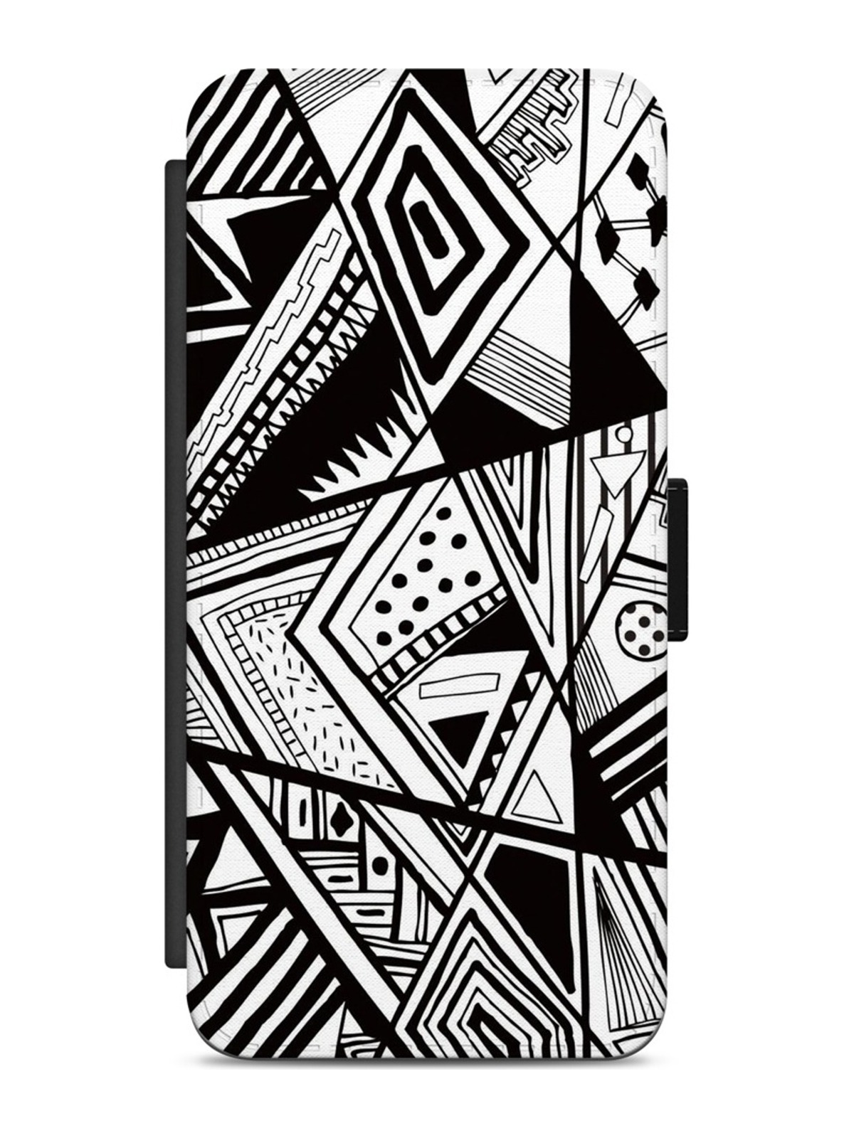 Monochrome Geometric Patchwork