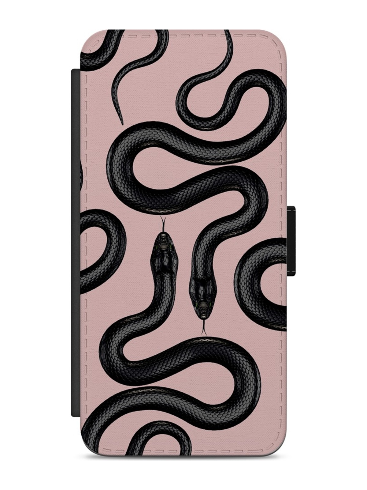 Black Snakes on Pink