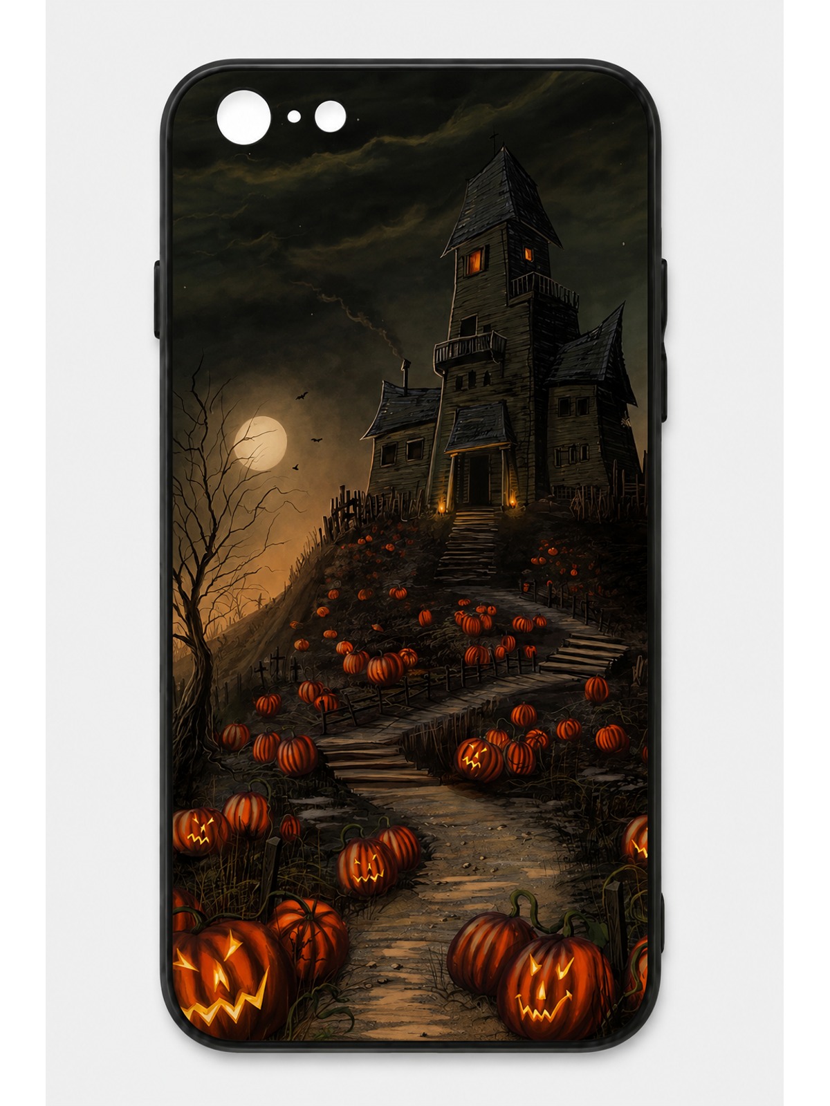 Haunted Pumpkin Manor Halloween Night Gothic House Design