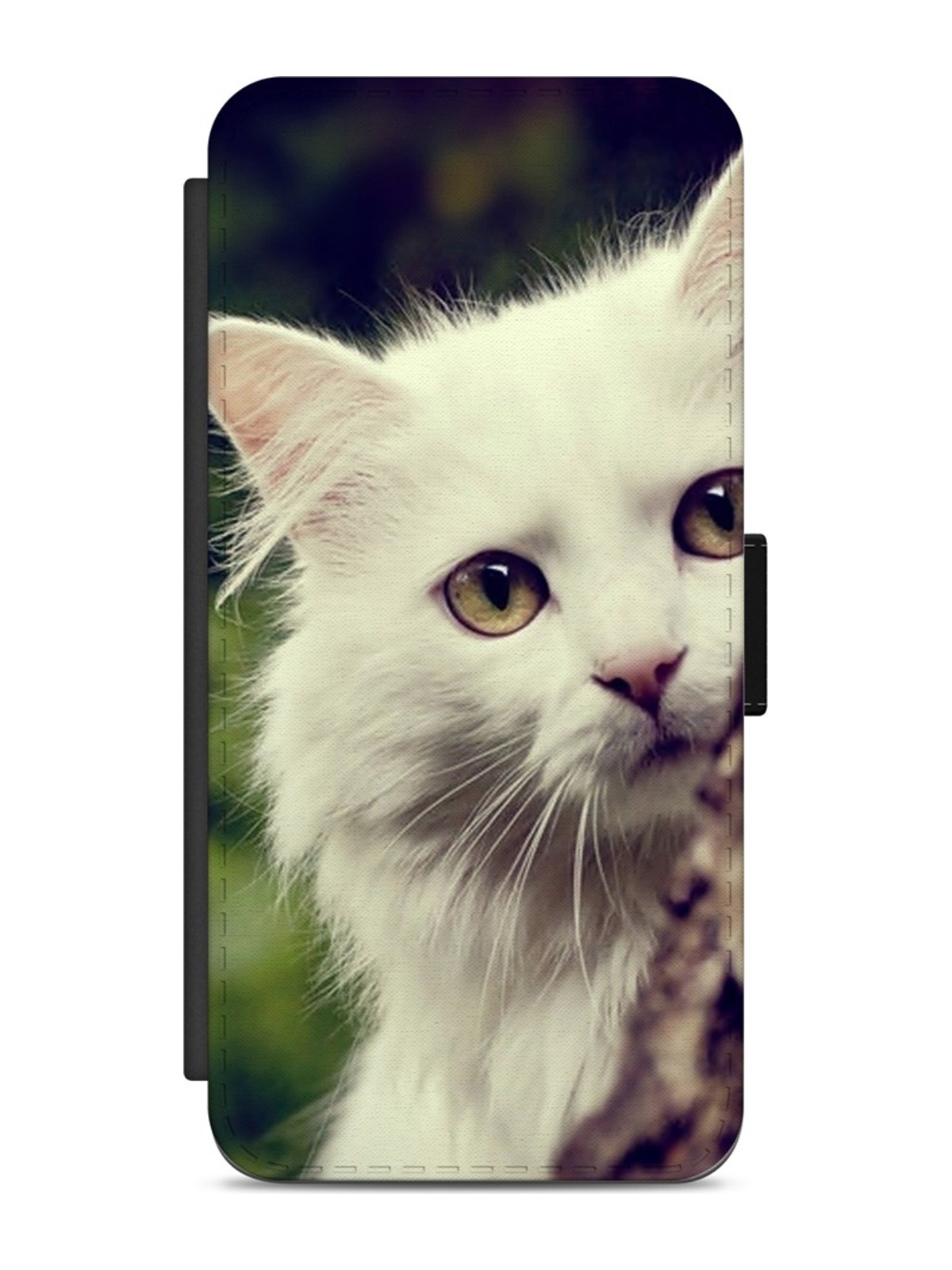 Soft White Cat Portrait
