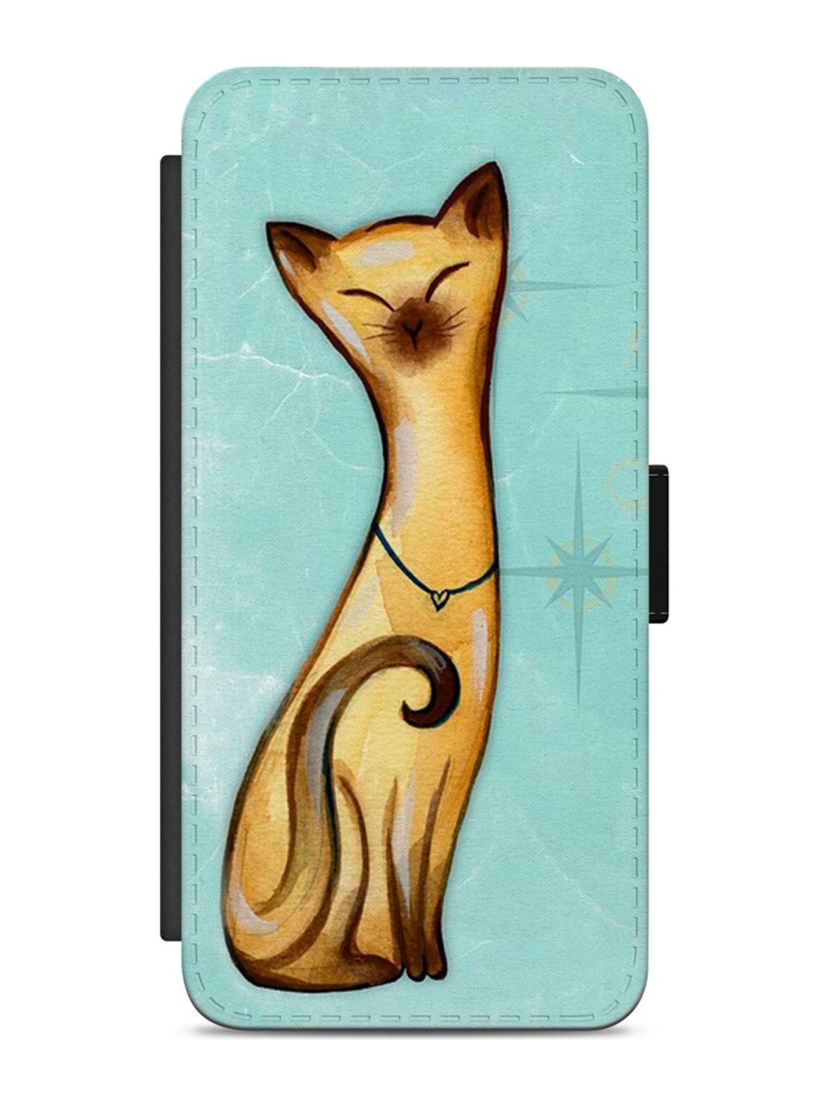 Golden Siamese Cat Art