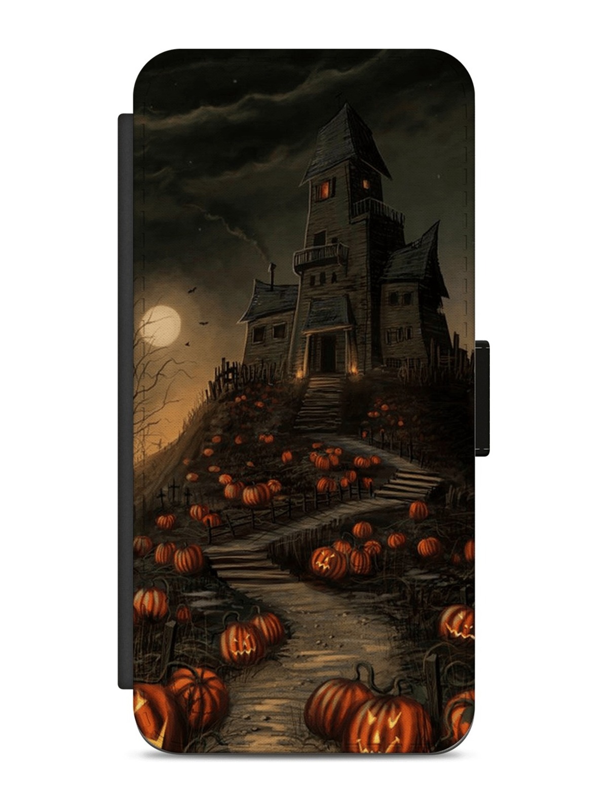 Haunted Pumpkin Manor Halloween Night Gothic House Design
