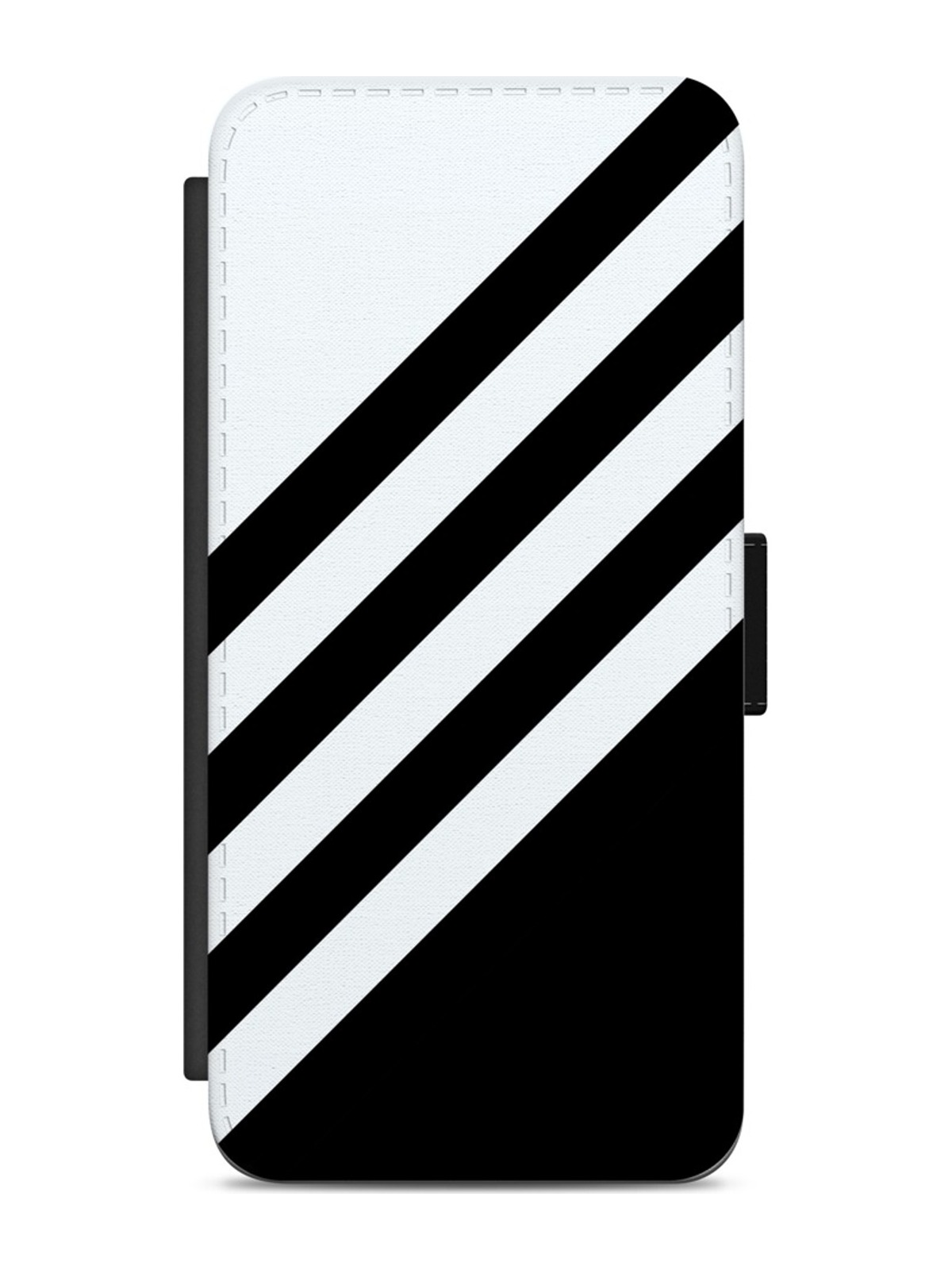 Black and White Diagonal Stripes