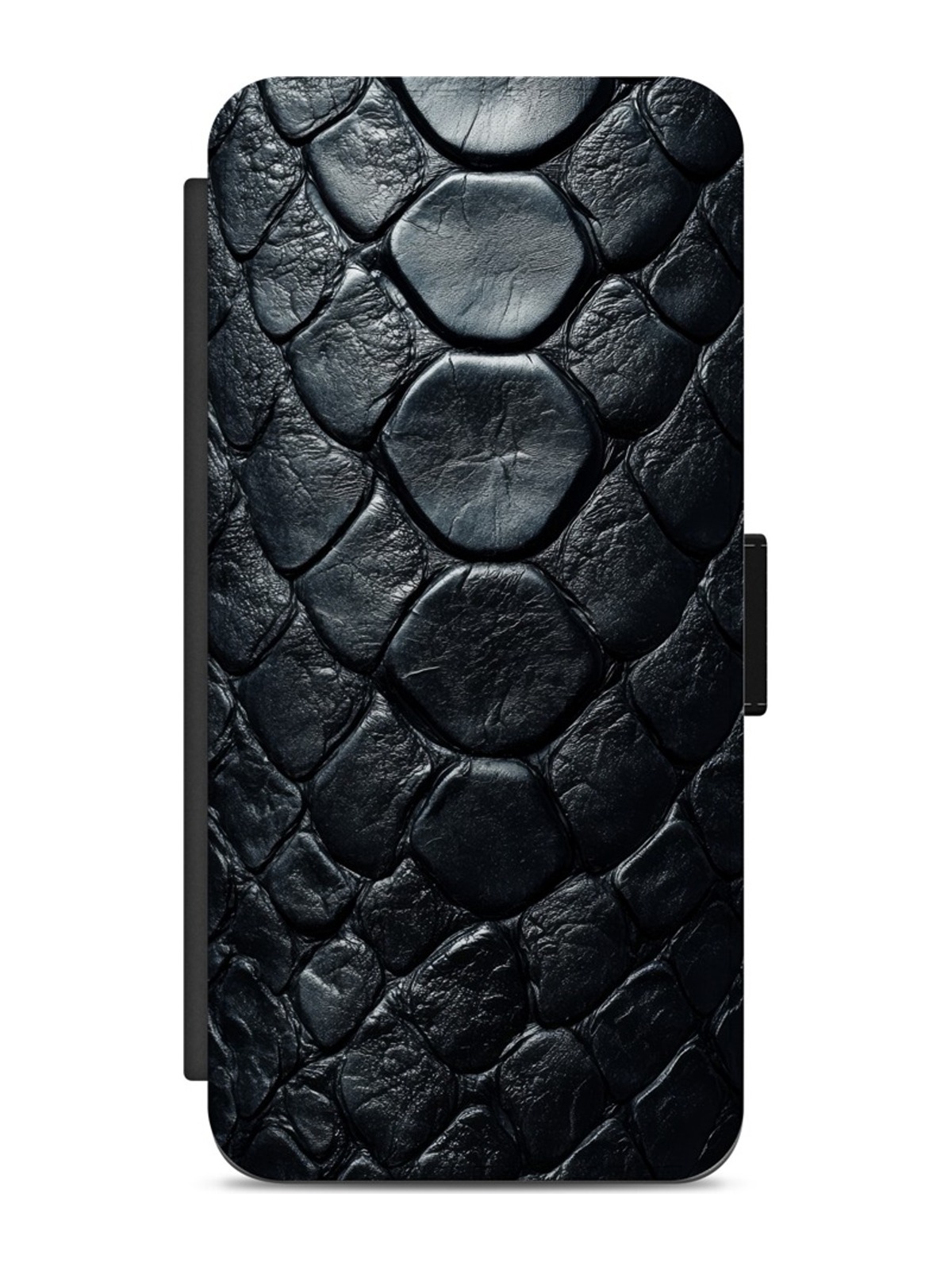 Black Reptile Scale Print