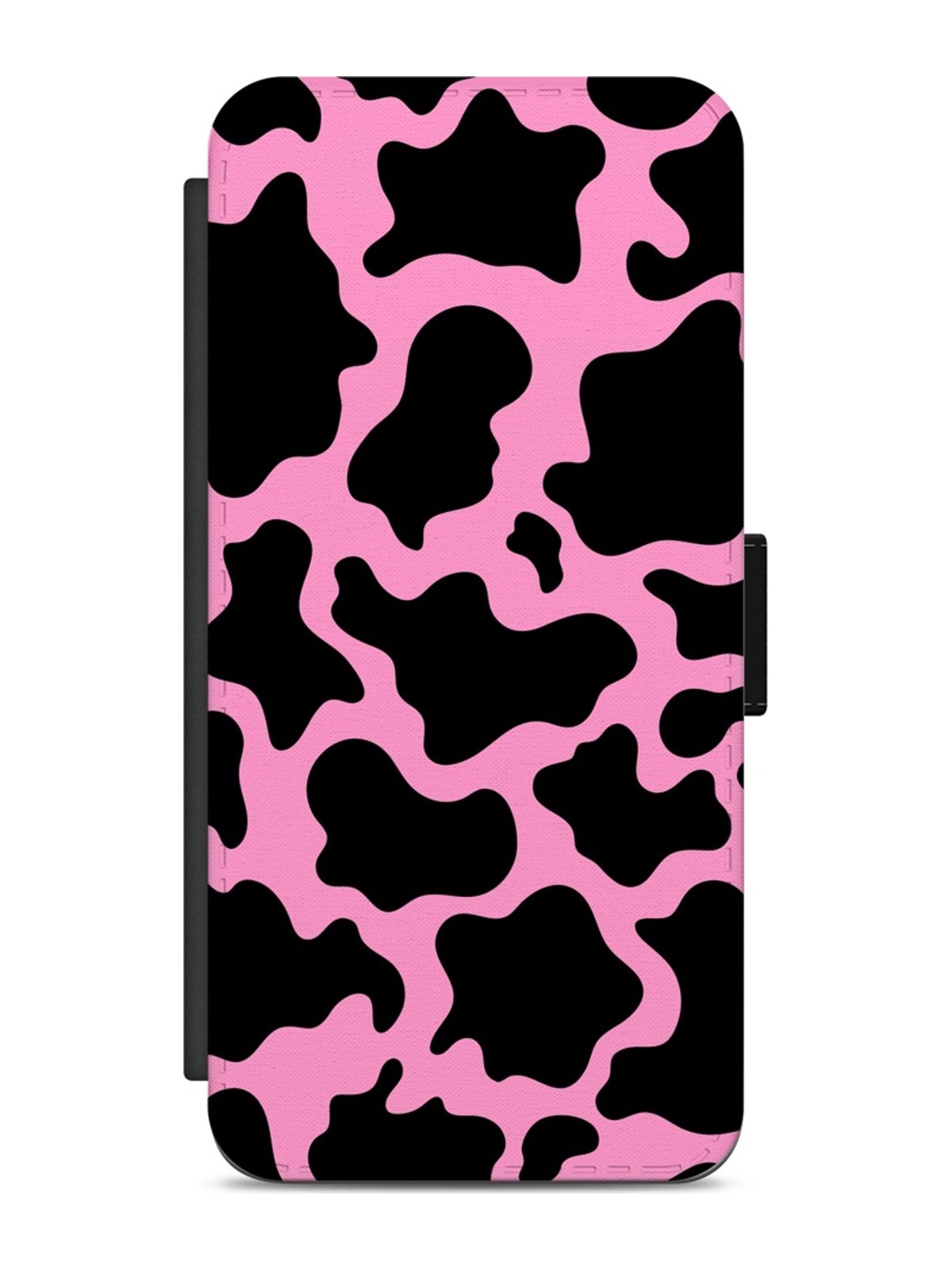 Pink and Black Cow Print