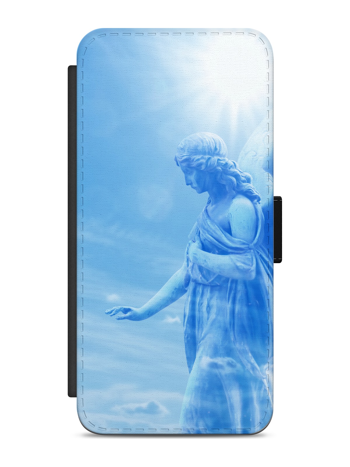 Angel Wings in Blue Clouds