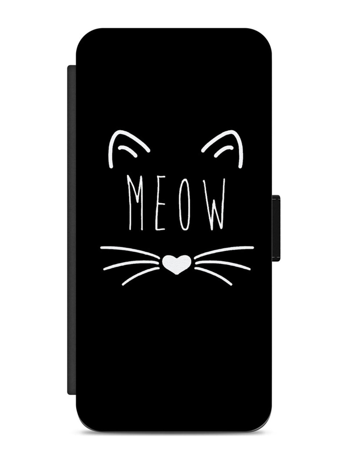 Meow Whiskers on Black