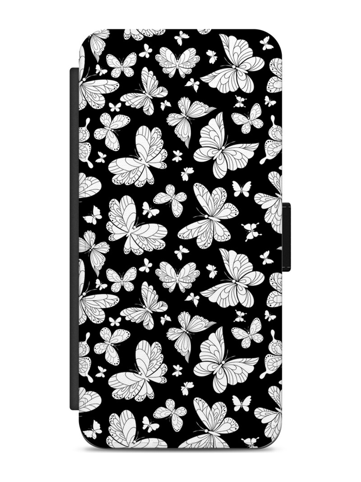 White Butterflies on Black