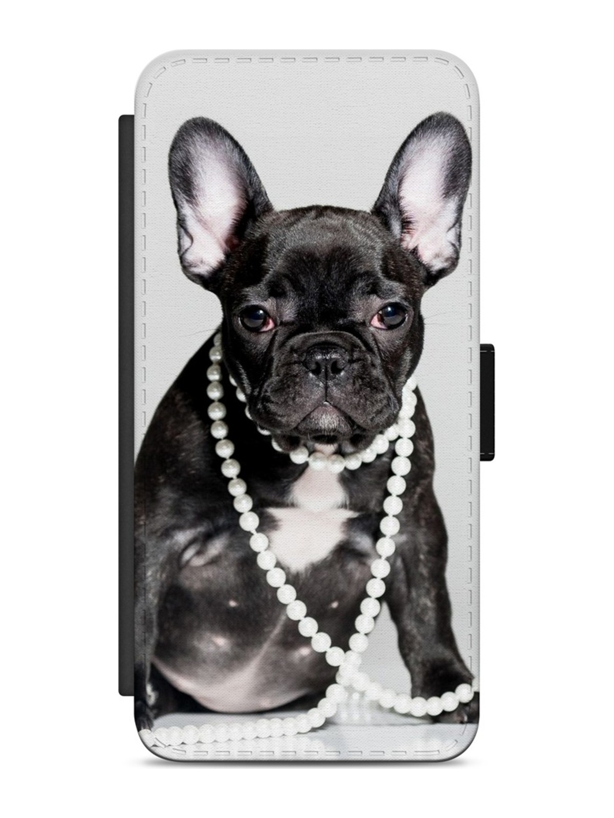 French Bulldog with Pearls