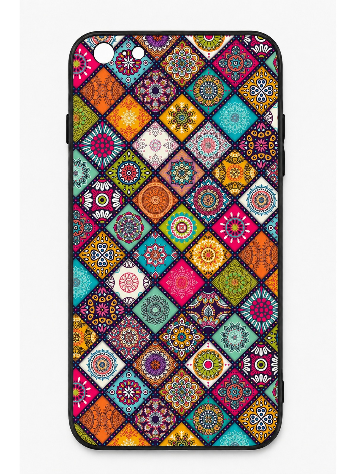Colorful Boho Mandala Mosaic Pattern