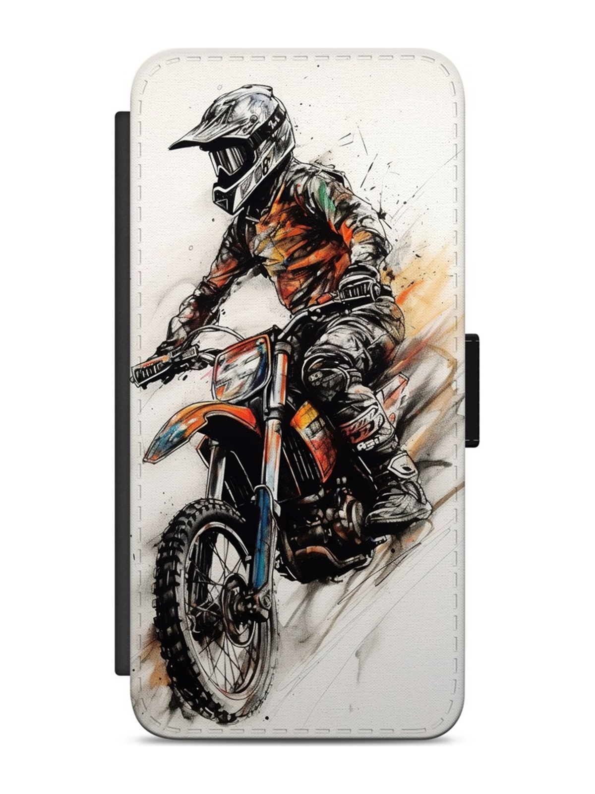Watercolour Motocross Rider